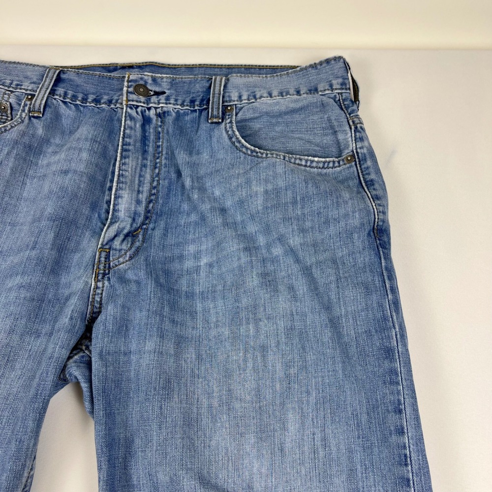 Levi's Jeans 569 Loose Straight 36x34 Light Wash Denim Good Mens Blue Casual - Picture 3 of 12